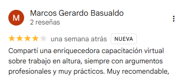 testimonio de marcos basualdo con 4 estrellas